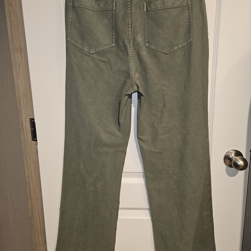Faherty Olive Green Flare & Wide Leg Jeans - Picture 5 of 8